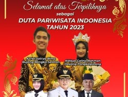 Bupati Riza Bangga, Bujang Basel Dinobatkan Jadi Duta Pariwisata Indonesia 2023