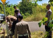 Satlantas Polres Bersama Dishub Basel Pasang 8 Rambu Lalu Lintas