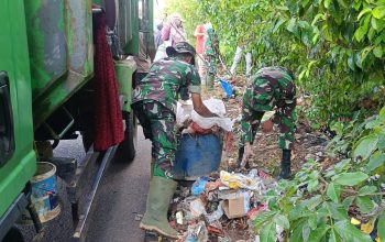 Dukung Gerakan Nasional Indonesia Asri, TNI-Polri di Bangka Selatan Kompak Bersih Lingkungan Bersama Pemda dan Warga